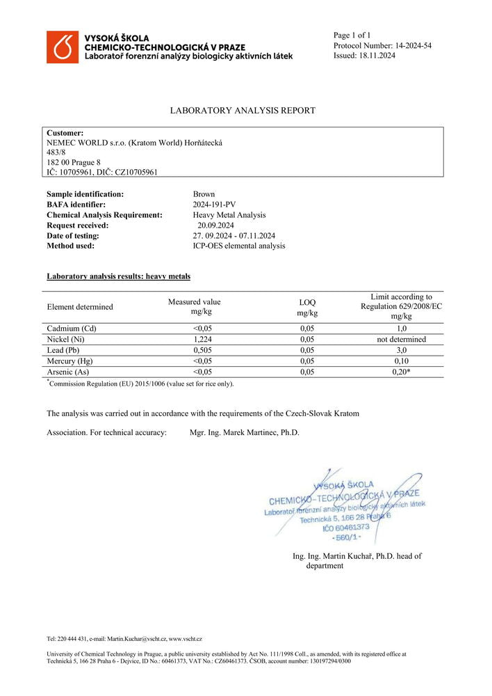 kratom világ laboratóriumi tesztek nehézfémek kratom tesztek kratom eladás magyarországi kratom tesztelt laboratórium által tesztelt kratom brown kratom