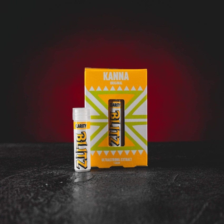 Kanna Blitz Clarity 1g – tiszta kanna kivonat magas mesembrin-tartalommal a szellemi tisztaságért.