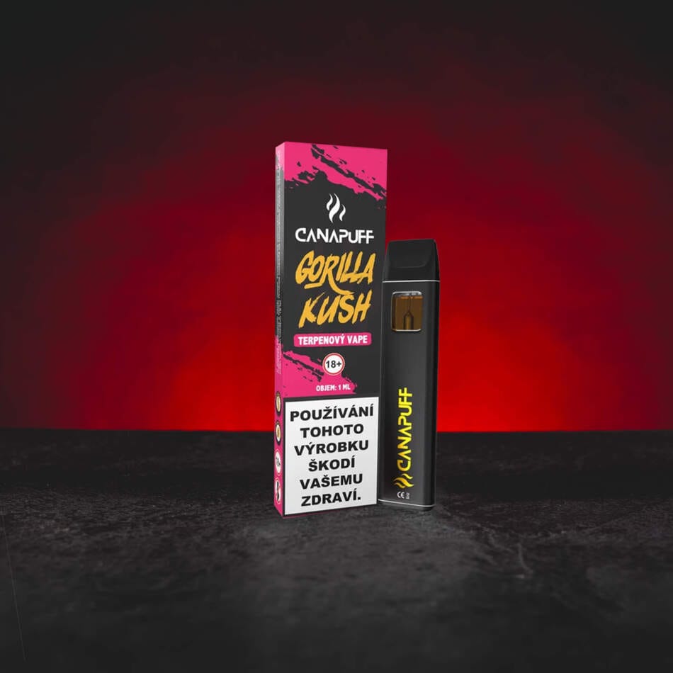 Terpene Vape Gorilla Kush 1 ml – kannabisz terpének földes, fás, édes és fűszeres aromával