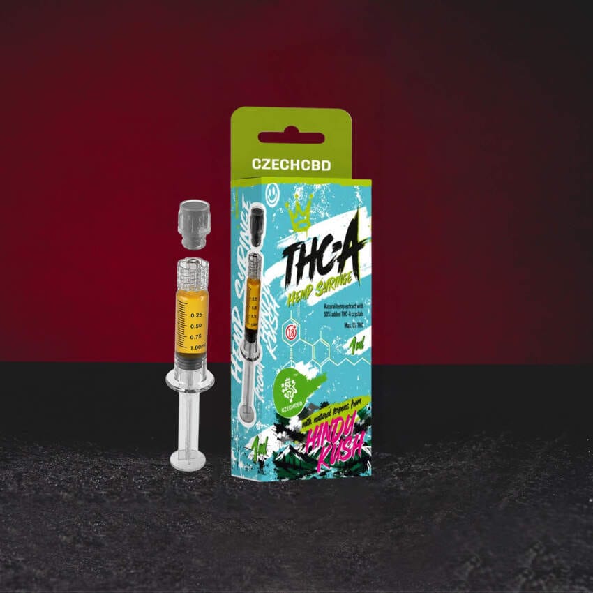 Kratom World THA Syringe 1 ml Hindu Kush – prémium kenderkivonat természetes THA izolátummal és földes terpénprofillal