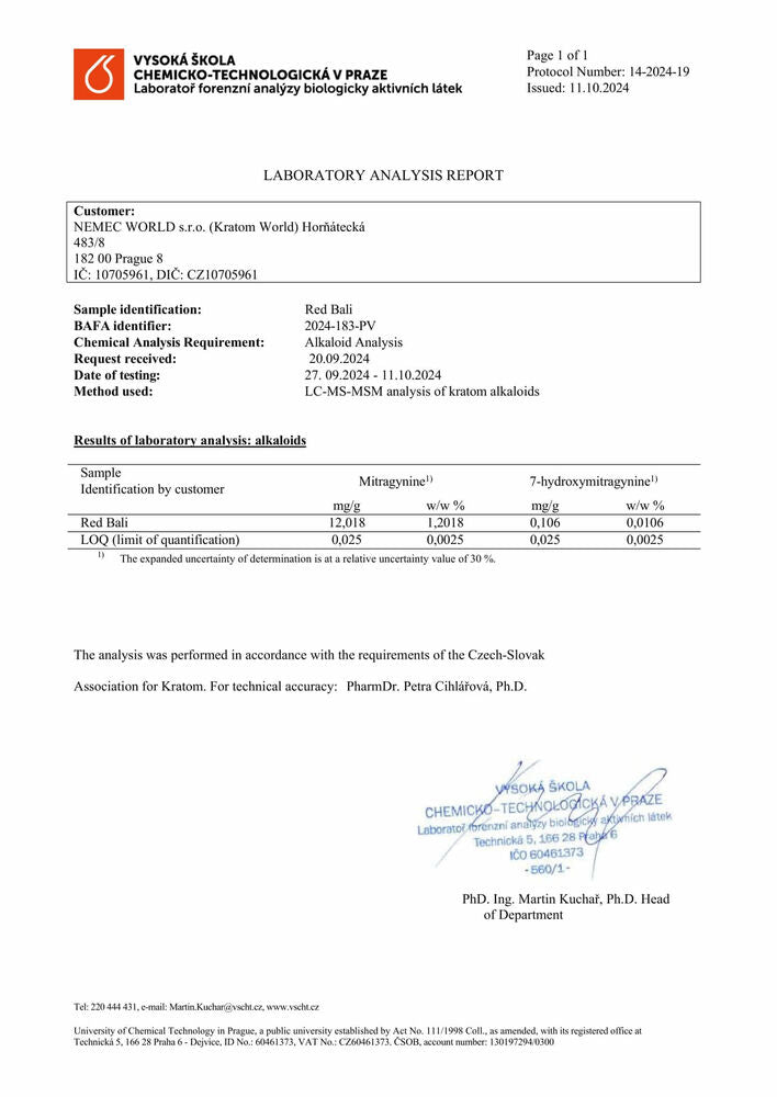 kratom világ labor tesztek red bali kratom alkaloidok eladó igazolt magyarország budapest