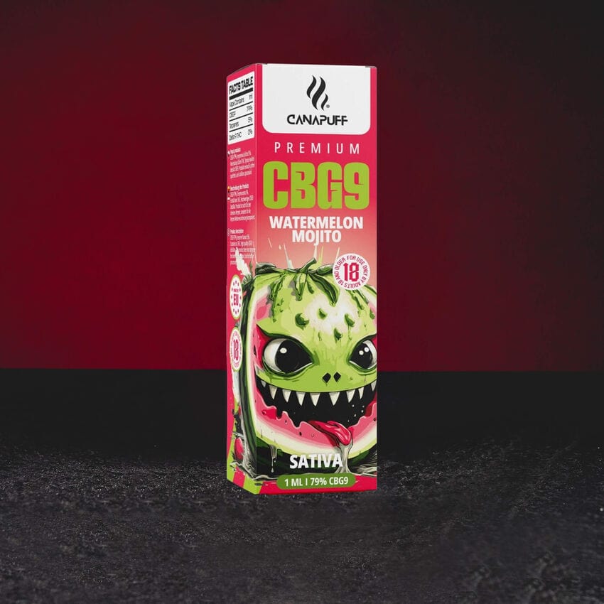Görögdinnye Mojito Vape Pen minőségi eldobható CBG9 Pen Kratom világakció Watermelon Mojito Vape Pen Kvalitní jednorázové CBG9 Pero Kratom World Prodej CBG9 Vape Pen 79% 1ml Watermelon Mojito – frissítő vape görögdinnye, lime és hűsítő menta aromával, nyári mojito ihletéssel