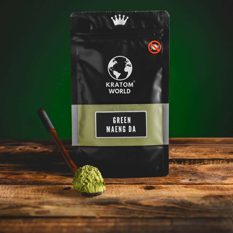 Kratom World Green Maeng Da por zöld maeng da teáskanál